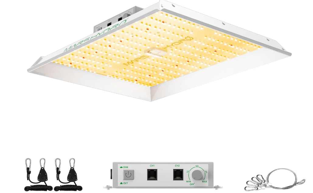 
MARS HYDRO TS1000 150W LED Grow Light for Indoor Plants, with Patented Reflector, 5 Levels Dimmable Lights Daisy Chain Full Sp