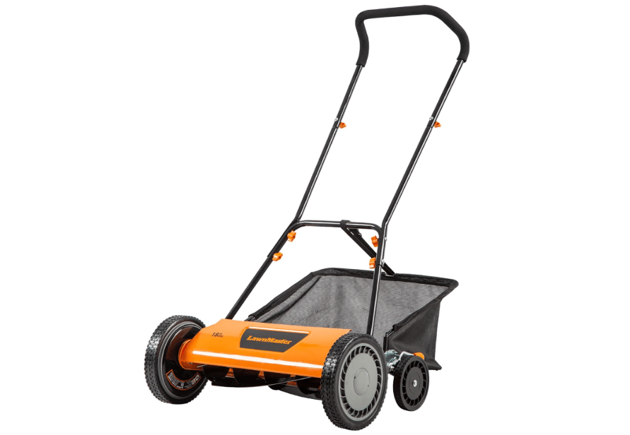 
LawnMaster LMRM1801 Push Reel Lawn Mower 18-Inch 5-Blade