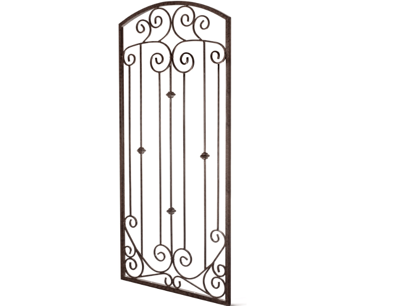 
H Potter Trellis Garden Large Wrought Iron Heavy Scroll Metal Decoration Weather Resistant Lawn Patio Screen