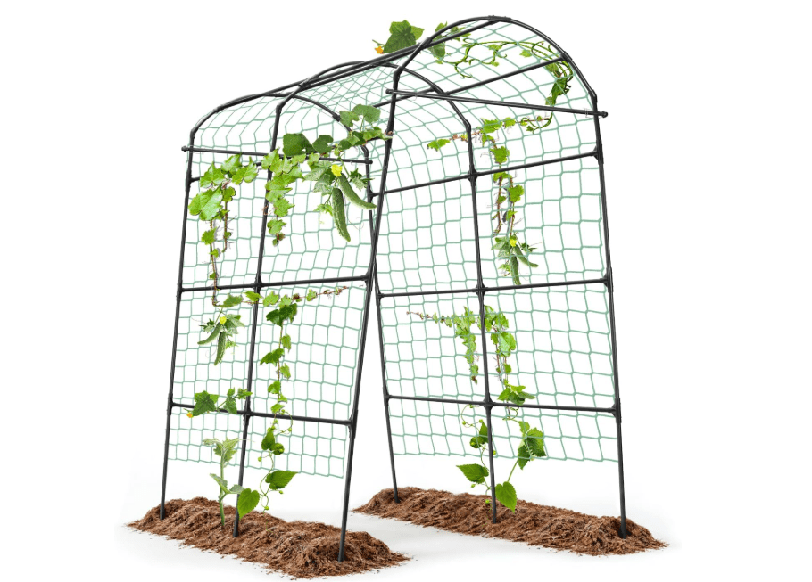 
Yotoworth Garden Arch Arbor Trellis for Climbing Plants Outdoor, 7.8 ft Extra Tall Cucumber Trellis Raised Bed Climbing Vine Plant Support, Grape Vegetable