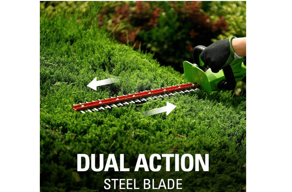 
Greenworks 24V 22" Cordless Rotating Handle Hedge Trimmer, Tool Only