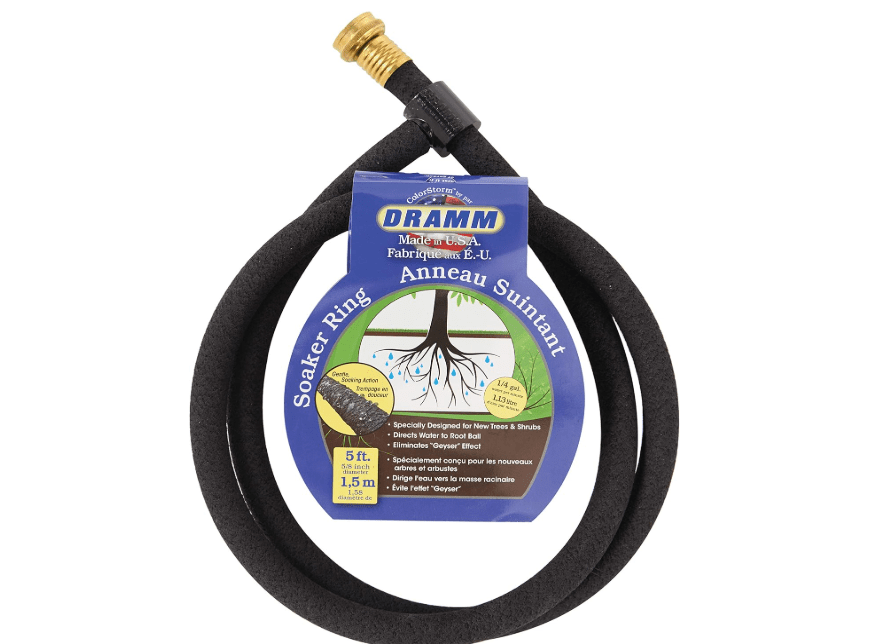 
Dramm ColorStorm Premium Ring Soaker Garden Hose, Evenly Water Gardens & Beds, Drip Hose, Heavy Duty Water Seeper, Black,