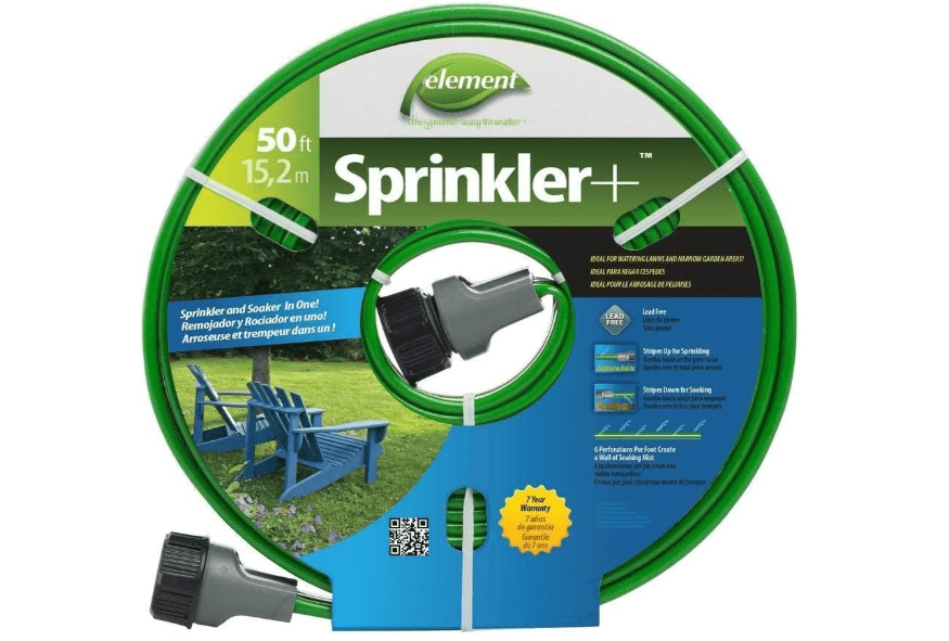 
Swan Products Element Sprinkler Soaker Hose 50' (50Ft, Green)