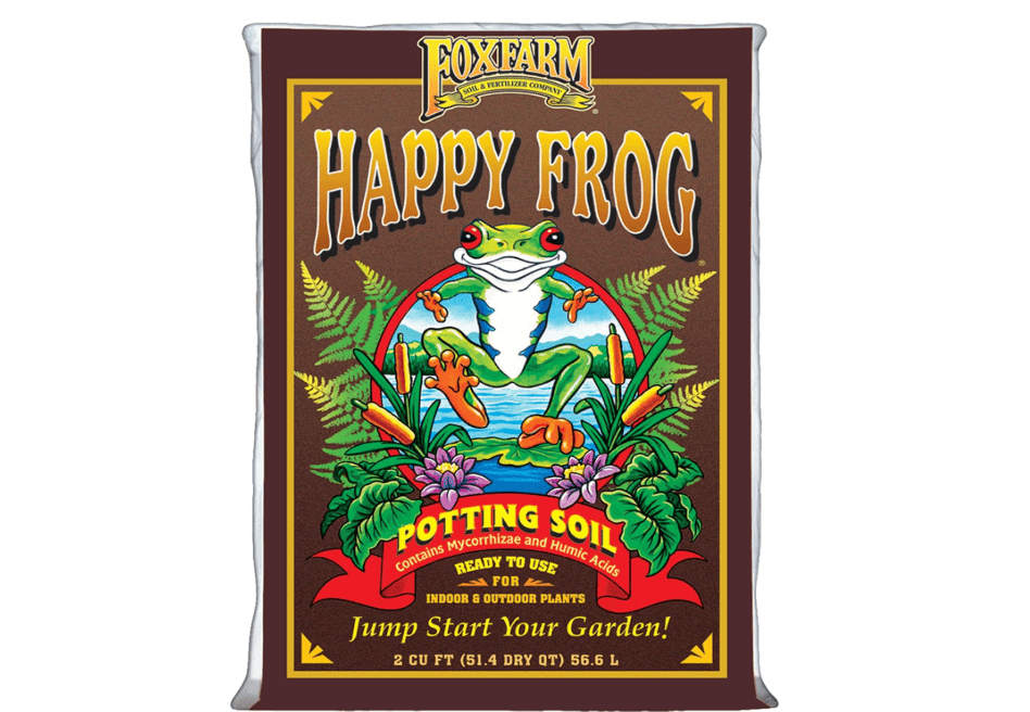 
FoxFarm Happy Frog Potting Soil, 2cu ft - for Indoor/Outdoor Container Plants, Improves Root Efficiency, pH Adjusted for Optimal Nutrient Uptake - Contains