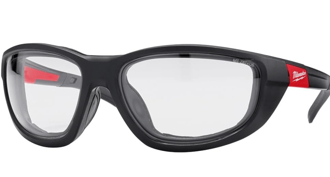 
Milwaukee Clear Performance Safety Glasses W/Gasket