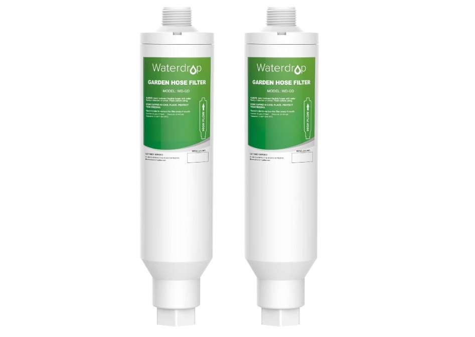  Waterdrop Garden Hose Water Filter, Reduces Chlorine, Odor, Improve Plants Health. Ideal for Gardening, Farming and Pets, Pack