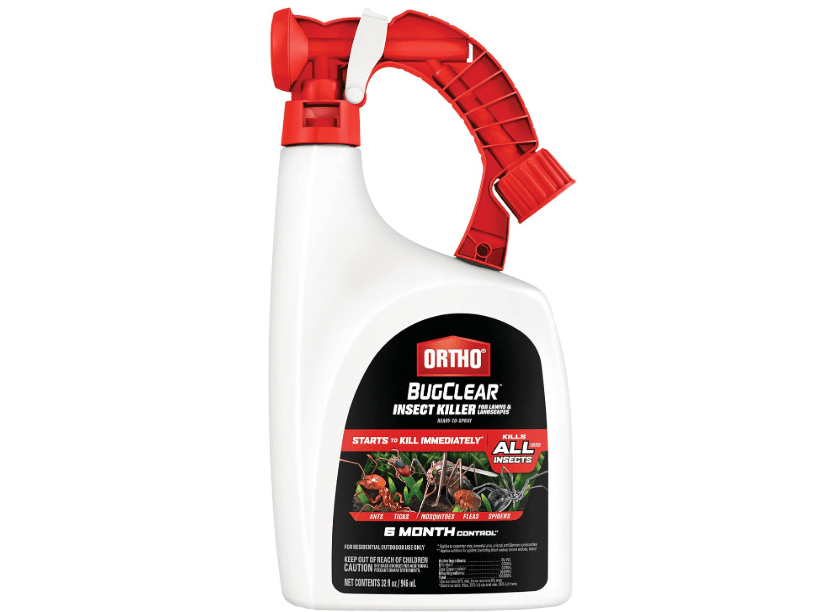 
Ortho BugClear Insect Killer for Lawns and Landscapes Ready-to-Spray, Kills Periodical Cicadas, Mosquitoes, Ants, Spiders, Fleas, Ticks and More, 32 oz.
