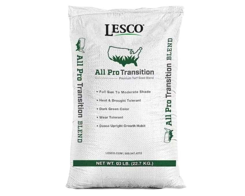 Lesco All-Pro Transition Tall Fescue Grass Seed Blend (50 lbs) – Drought-Tolerant, Heat & Shade Resistant, Insect-Resistant Lawn Seed for Durable Turf