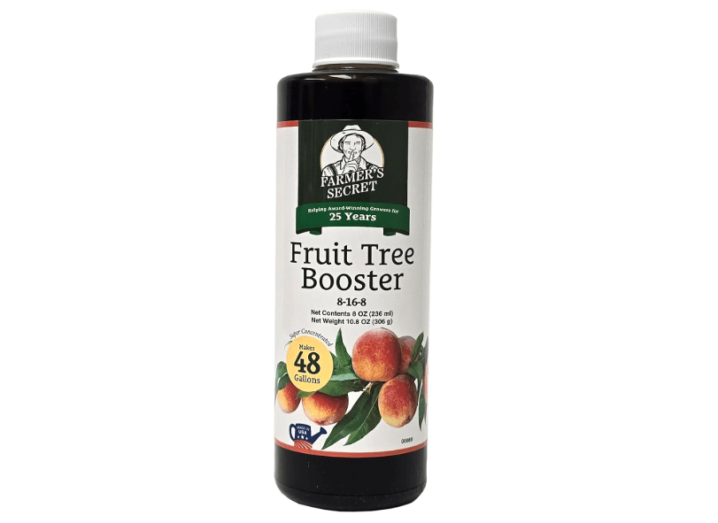 
Farmer's Secret Fruit Tree Booster Fertilizer (8oz) - Super Concentrated and Phosphorus Rich - Formulated for All Fruit Trees Including Peach