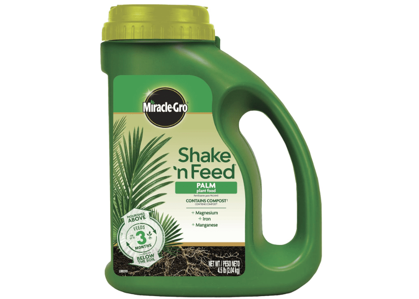 
Miracle-Gro Shake 'N Feed Palm Plant Food, For Container and In-Ground Plants, Palm Trees, Cycads and Tropical Plants, 4.5 lbs