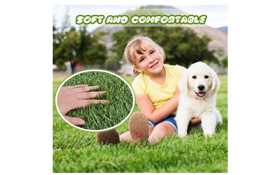  CooZero Artificial Grass, Professional Dog Grass Mat, Potty Training Rug and Replacement Turf Outdoor Rug Patio Lawn Decoration, Easy to Clean with Drainage.