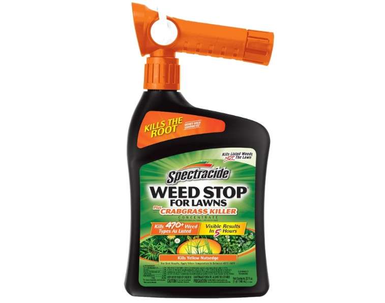 Spectracide Weed Stop For Lawns Plus Crabgrass Killer Concentrate, Kills Crabgrass On Lawn, 32 fl Ounce (RTS QuickFlip Spray)