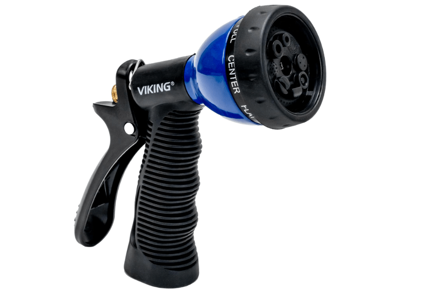 
VIKING Hose Nozzle, Garden Hose Nozzle with 8 Spray Patterns, Adjustable and Heavy Duty for Washing Car, Watering Plants, Washing Pets, and Home Use