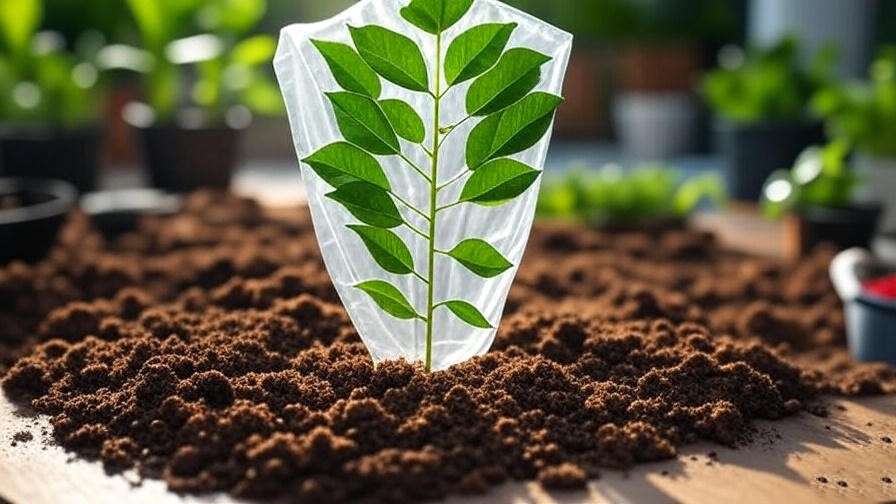  "Propagating a curry leaf tree from a stem cutting with rooting hormone and plastic bag." 