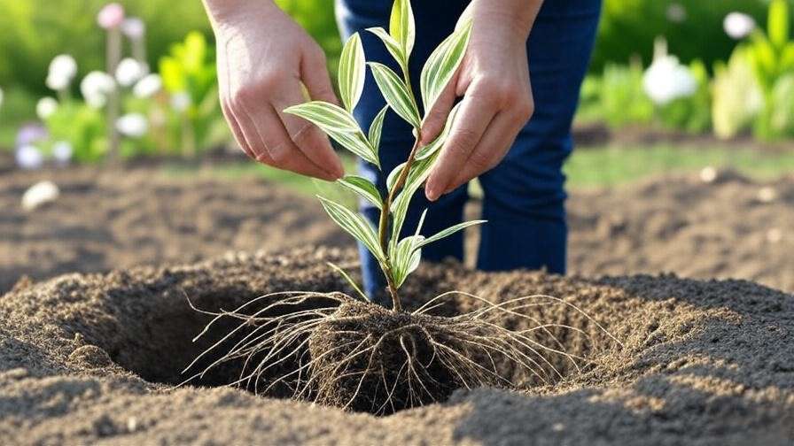 Step-by-step planting guide for Hakuro Nishiki dappled willow in garden soil.