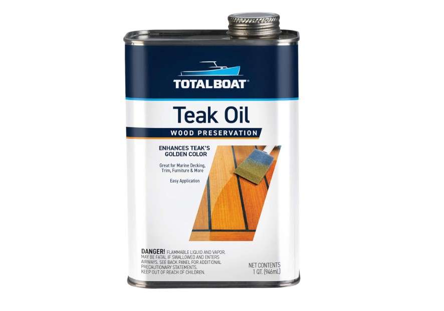  TotalBoat Teak Oil - Premium Marine Wood Sealer Protects & Preserves Teak on Boats and Outdoor Furniture 