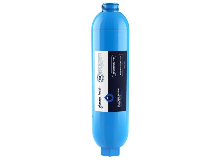  GLACIER FRESH Garden Hose End Pre-Filter for Swimming Pool, Hot Tubs, Spa, Inflatable Pool, Ponds, Greatly Reduces Bad Taste, Odors, Chlorin and Sediment