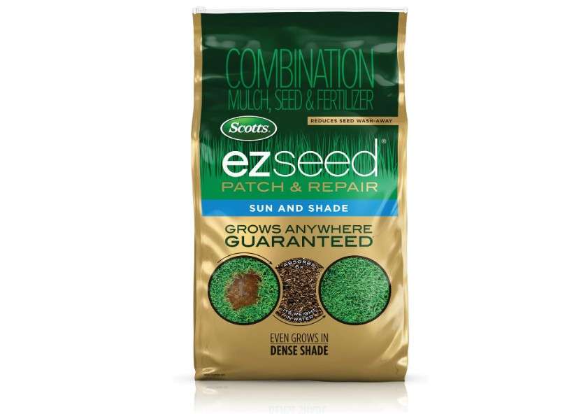Scotts EZ Seed Patch & Repair for Sun and Shade Combination Mulch, Sun and Shade Grass Seed and Fertilizer for Bare Spots and Repair, Grows Anywhere,
