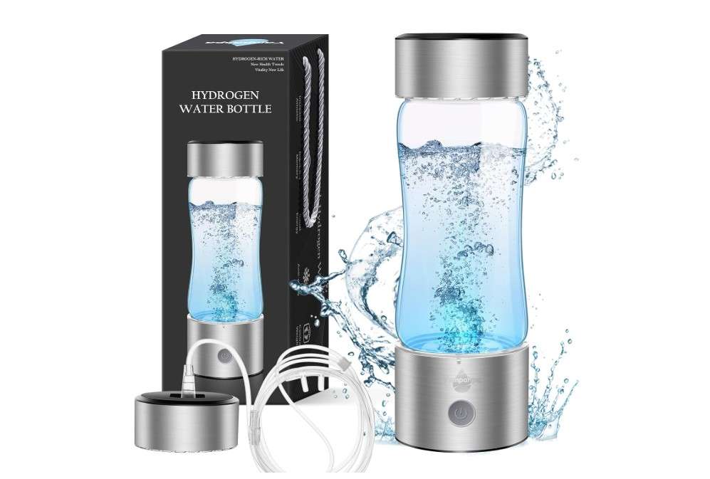 2025 Upgraded Hydrogen Water Bottle, 1600-2000 Hydrogen Water Bottle Generator, Hydroh Hydrogen Water Machine Improve Water in 3 Mins for Home,