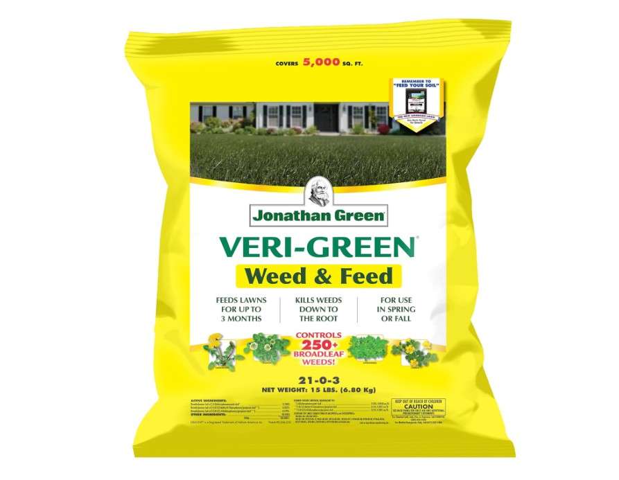 
Jonathan Green (16002) Veri-Green Weed and Feed Lawn Fertilizer - 21-0-3 Grass Fertilizer & Weed Killer (5,000 Sq. Ft.)
