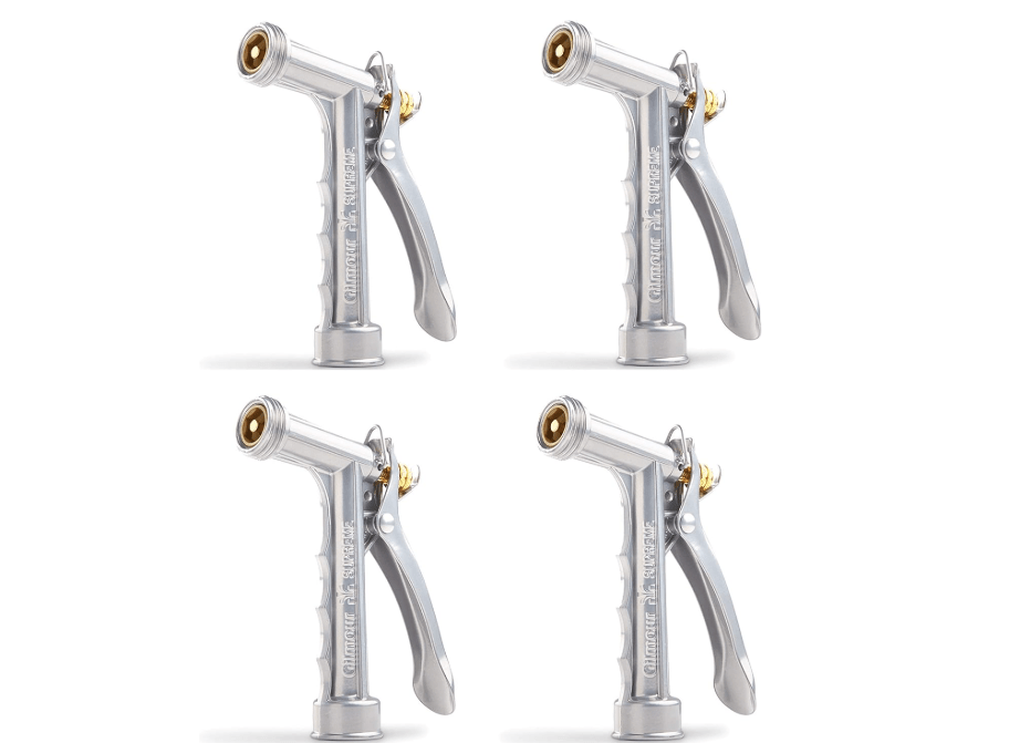 
Gilmour Solid Metal Hose Spray Nozzle with Threaded Front - Garden Watering - 573TF, 4 Pack
