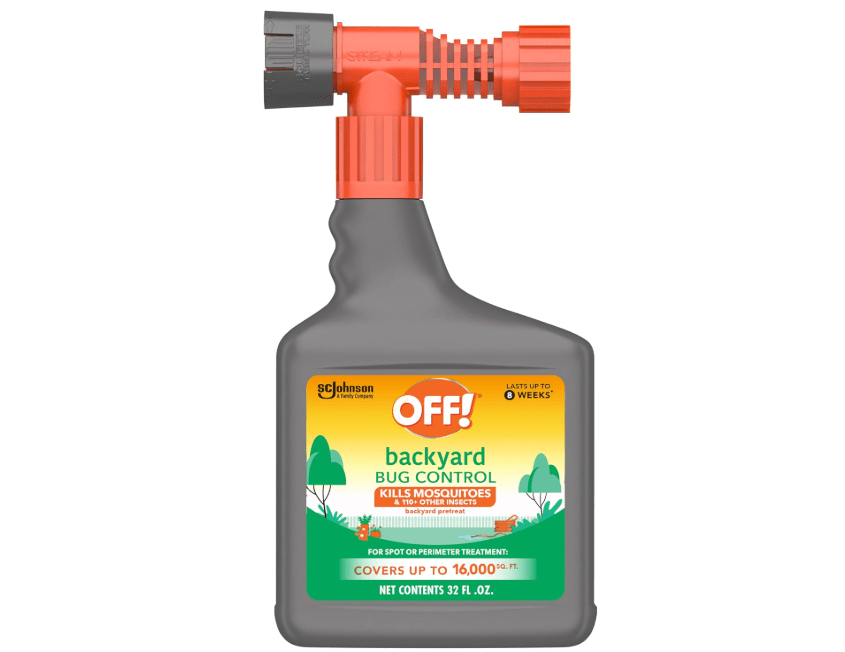 
OFF! Backyard Bug Control Pretreat, 32 oz, 1 CT, Outdoor Bug Treatment, Covers up to 16,000 sq. ft., Kills for up to 8 Weeks, with a Convenient Hose Connection