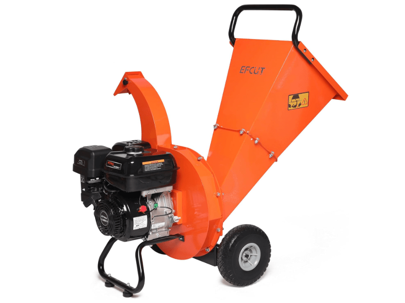 
EFCUT C40 Wood Chipper 4" inch Max Diameter Capacity 9 HP 274cc Gas Powered Engine Heavy Duty Shredder Mulcher