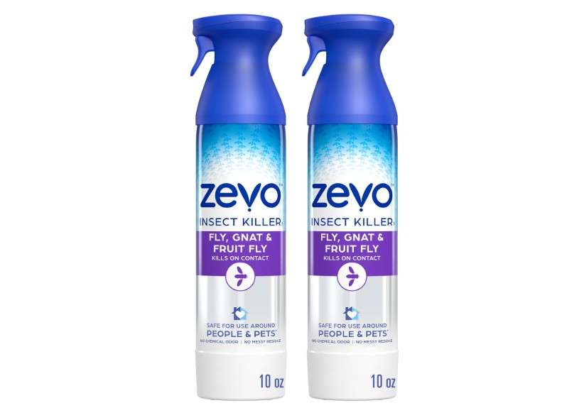 Zevo Flying Insect Killer Spray - Bug Spray for Home Use - Versatile Gnat, Mosquito, Fruit Fly Killer & More - with Rosemary & Cornmint Oil