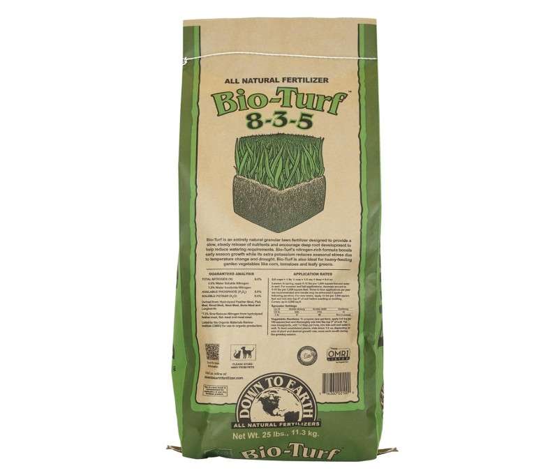 
Down to Earth Organic Bio-Turf Fertilizer Mix 8-3-5, 25 lb