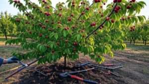 Cherry Tree Pruning for Optimal Fruit Production and Health