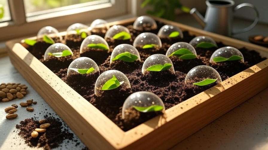 Step-by-step curry leaves tree seed germination setup in a home propagation tray