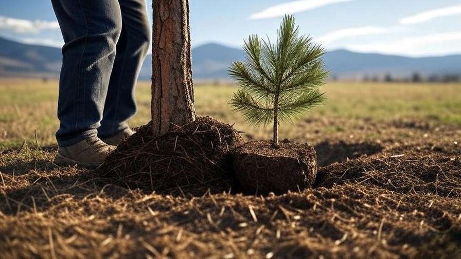 Step-by-step Ponderosa Pine planting in Montana landscape