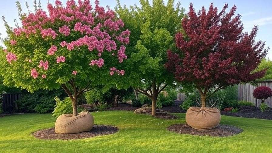Seasonal collage of Legend Dogwood tree from spring blooms to winter wrapping."