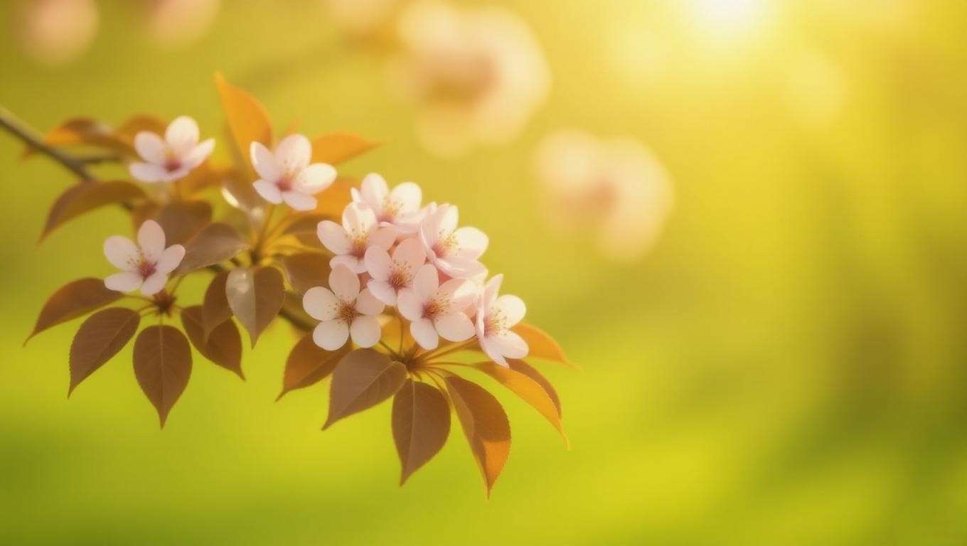 Close-up of Purple Leaf Plum tree with purple leaves and pink blossoms in a garden."