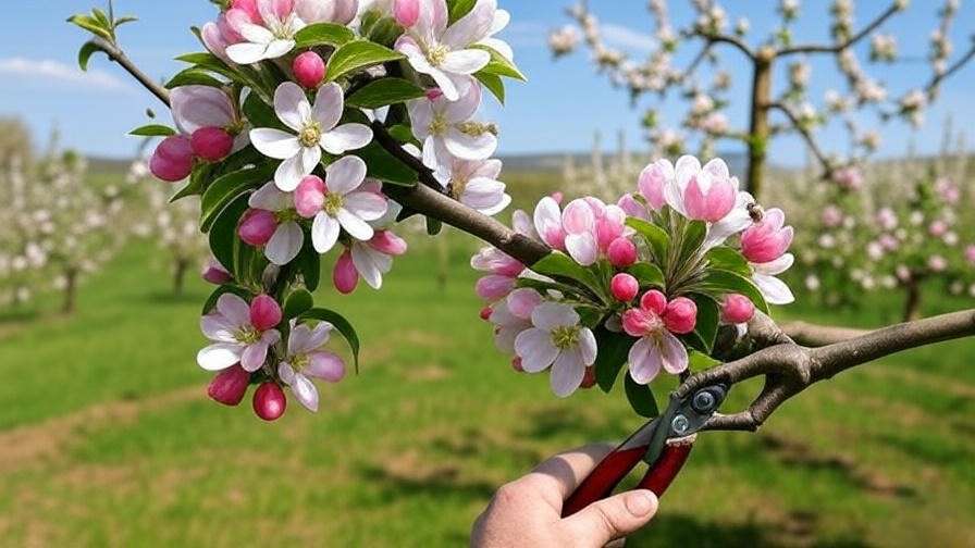 apple trees in blossom