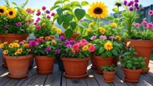 best full sun plants for pots
