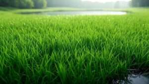 best grass for wet areas