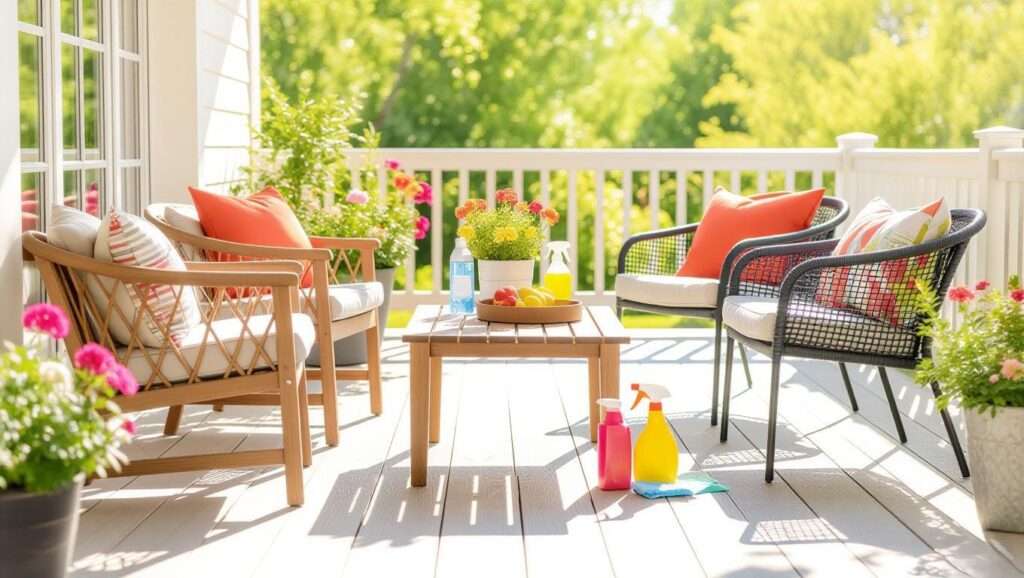 best way to clean garden furniture