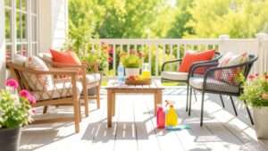 best way to clean garden furniture