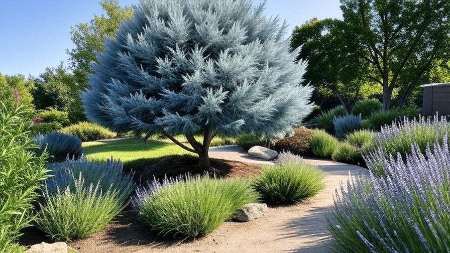 blue cypress tree