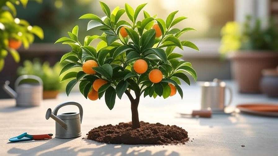 miniature orange tree