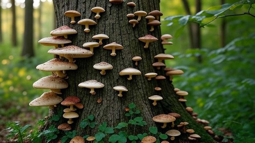 mushroom growth on trees