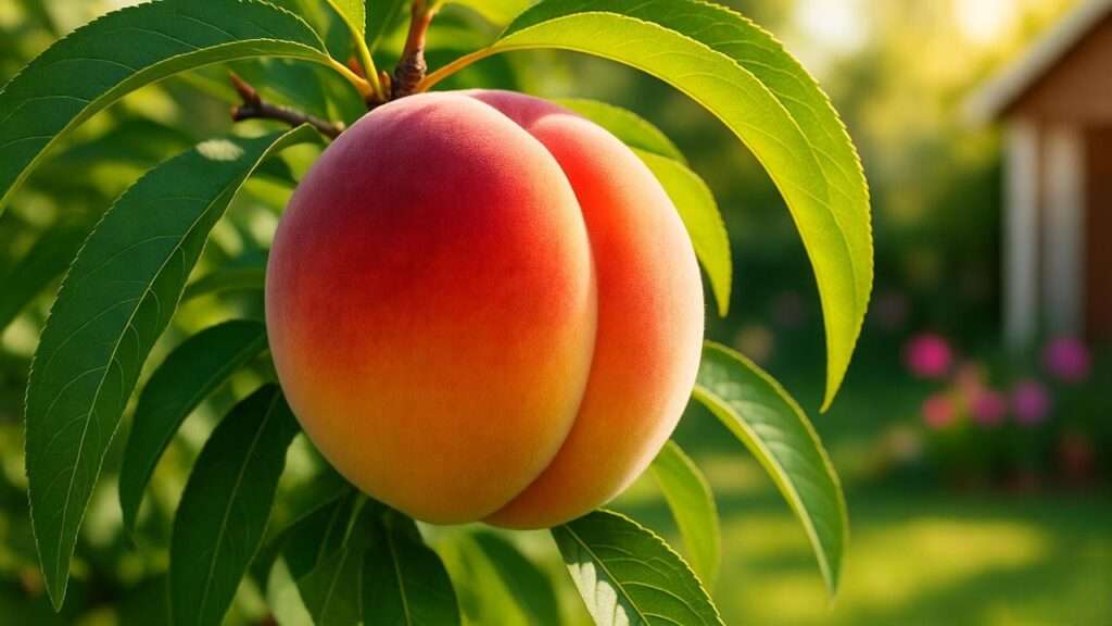 peach on tree