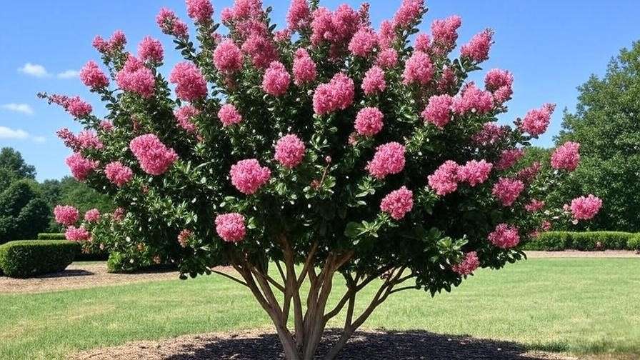 pink crape myrtle tree