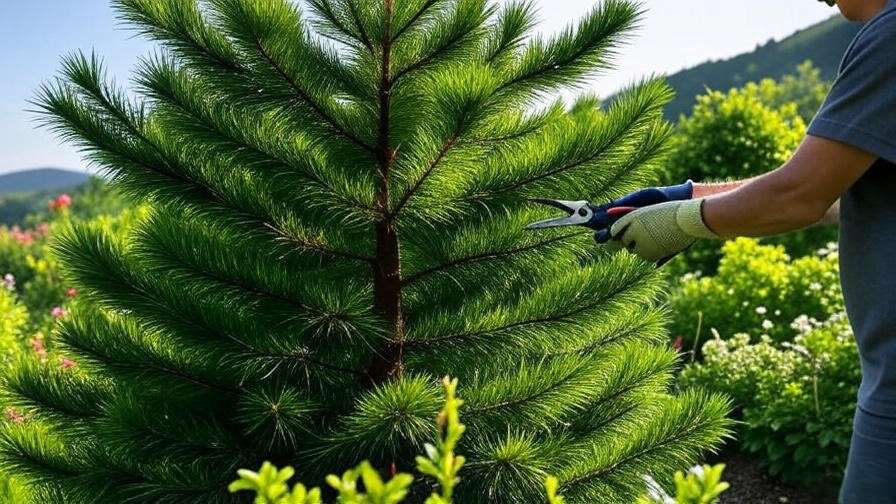 pruning pine trees