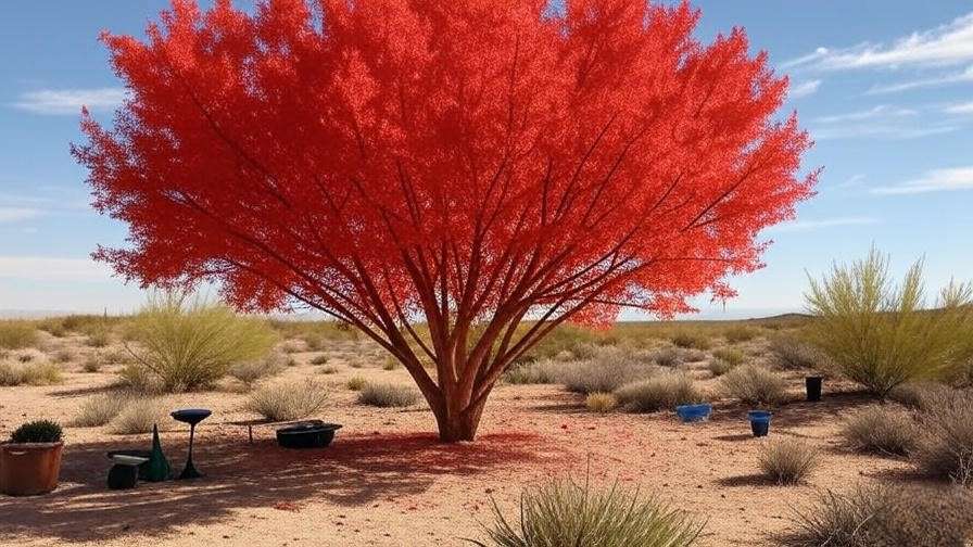 red push pistache tree