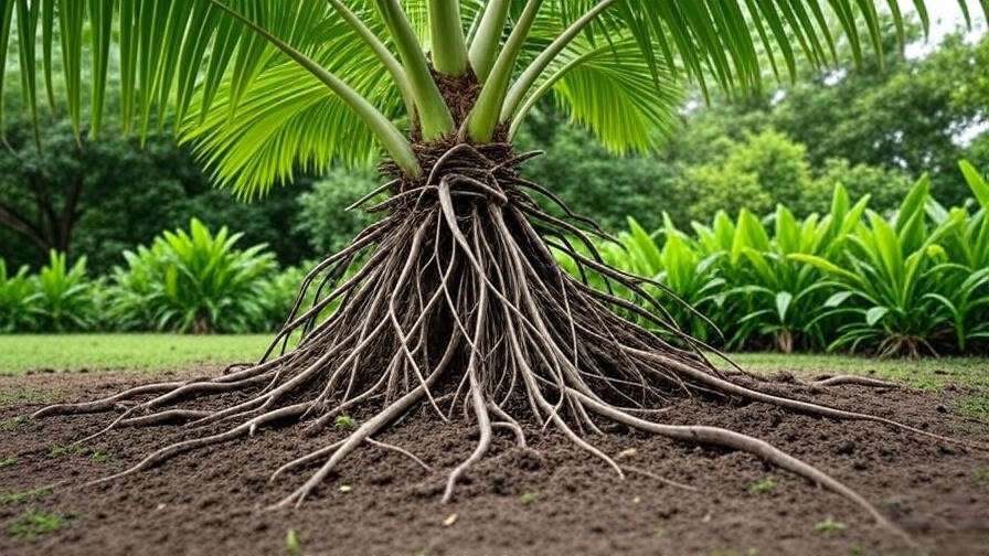 root system for palm trees
