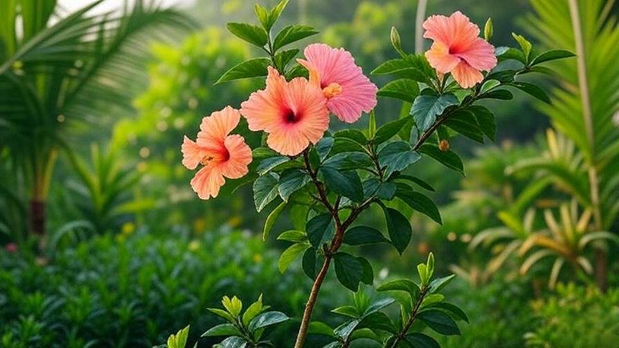 single hibiscus tree