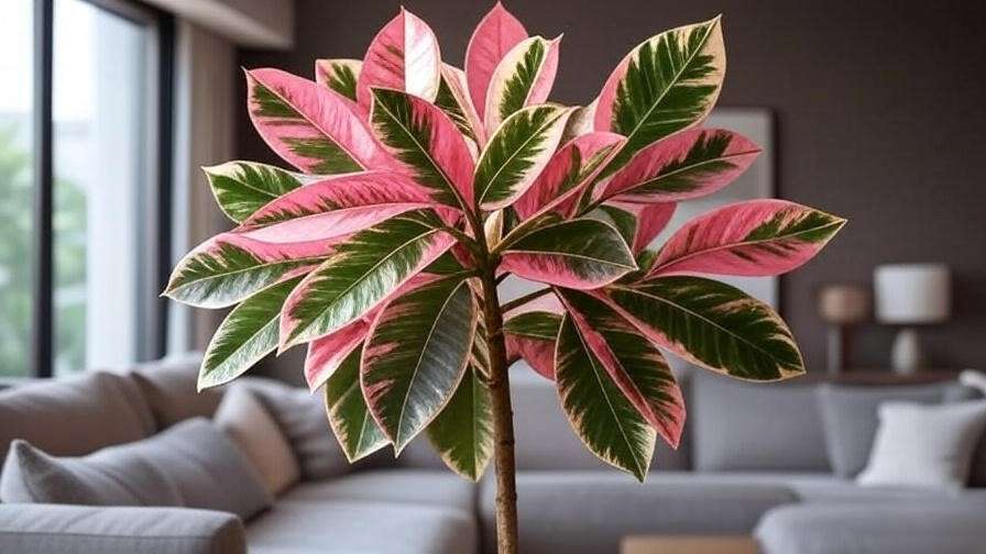variegated rubber tree