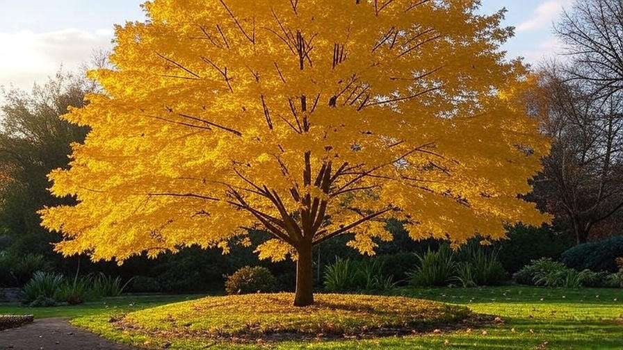 yellow maple tree